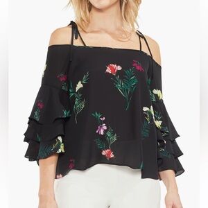 VINCE CAMUTO Tie‎ Shoulder Blouse